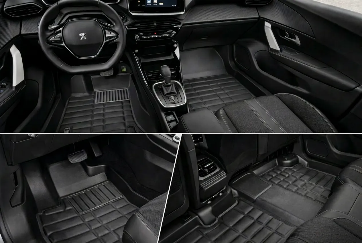 Interior do veículo com tapete Tapemax