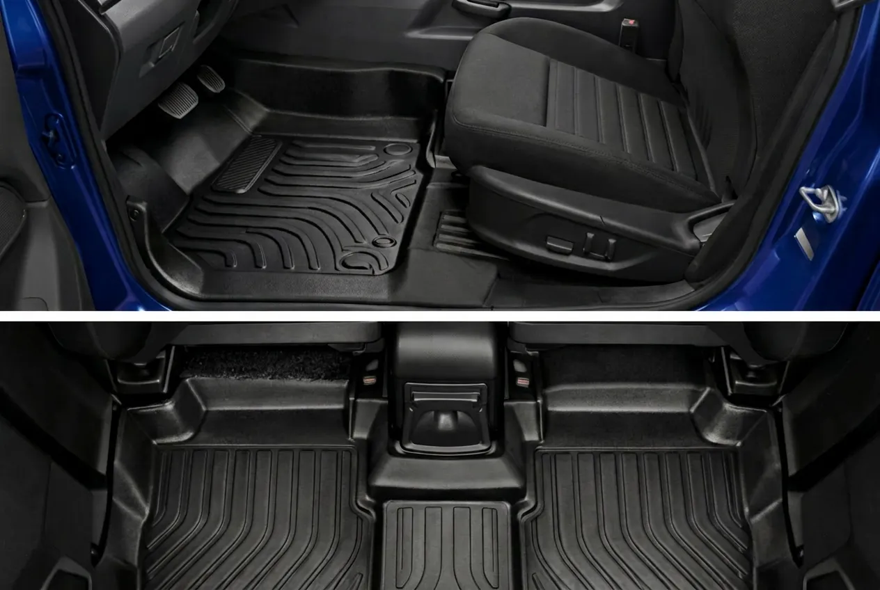 Interior do veículo com tapete Tapemax